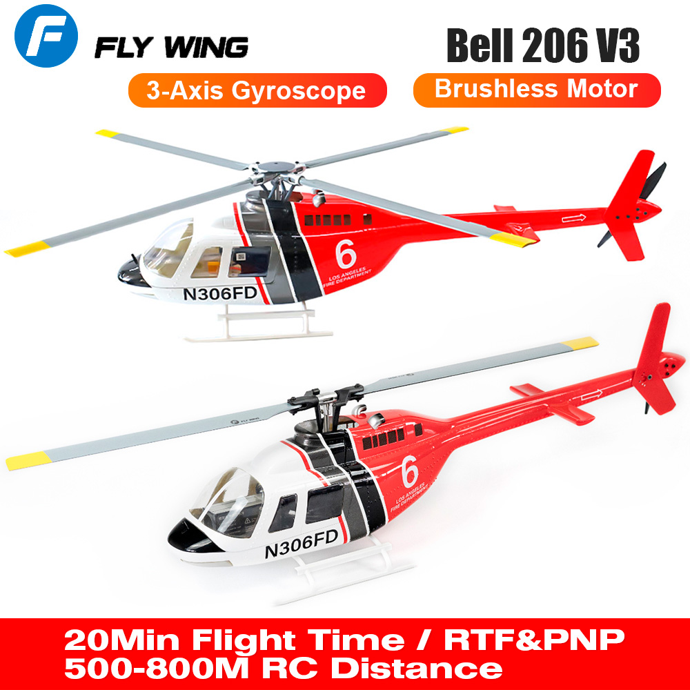 FLY WING Bell 206 V3 RC Helico - đánh giá và giá Rc Helicopter Large